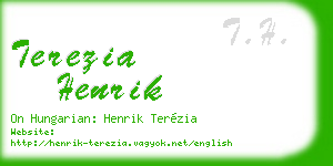 terezia henrik business card