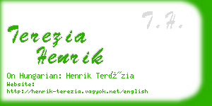 terezia henrik business card